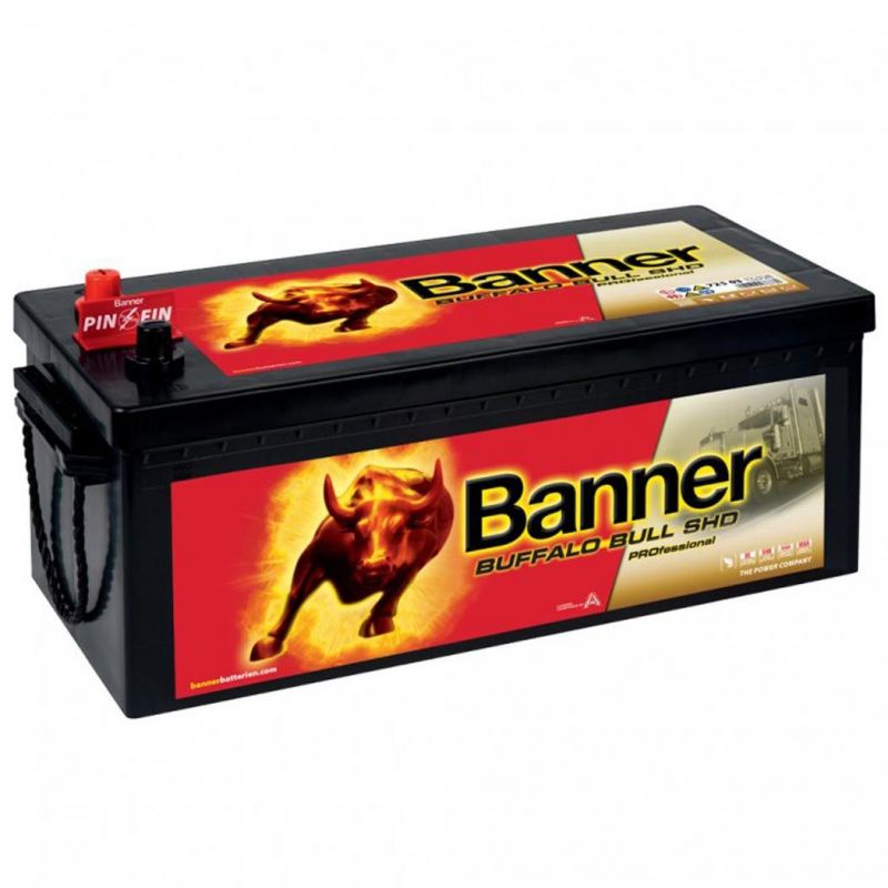 Autobaterie / akumulátor kyselino-olověný Banner Buffalo Bull SHD Professional 12V 225Ah 72503