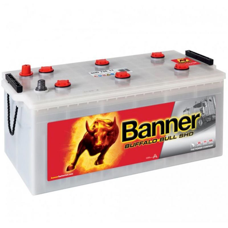 Levně Autobaterie / akumulátor kyselino-olověný Banner Buffalo Bull SHD 12V 225Ah 72511