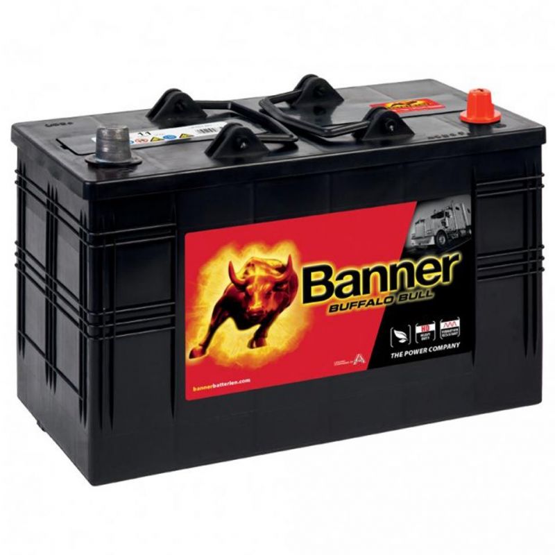 Levně Autobaterie / akumulátor kyselino-olověný Banner Buffalo Bull 12V 110Ah 61011