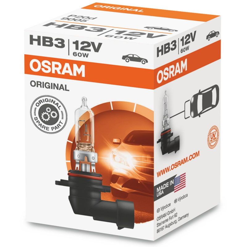 Autožárovka Osram Original HB3 12V 60W P20d - krabička 1ks