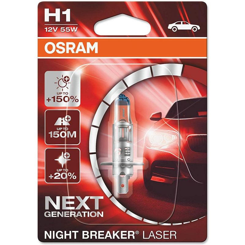 Autožárovka Osram Night Breaker Laser Next Generation H1 12V 55W P14.5s - blister 1ks | Filson Store