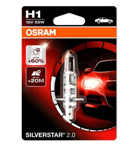 Autožárovka Osram Silverstar H1 12V 55W P14.5s - blister 1ks | Filson Store