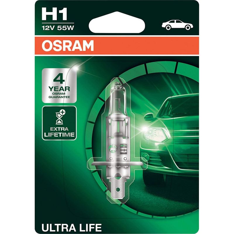 Autožárovka Osram Ultra Life H1 12V 55W P14.5s - blister 1ks