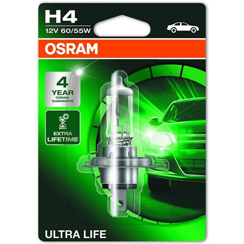 Autožárovka Osram Ultra Life H4 12V 60/55W P43t - blister 1ks