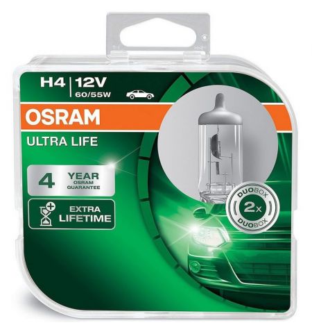 Autožárovky Osram Ultra Life H4 12V 60/55W P43t - plastový box 2ks | Filson Store