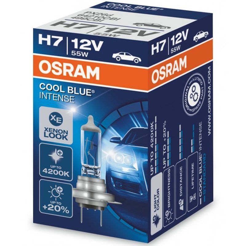 Autožárovka Osram Cool Blue Intense H7 12V 55W PX26d - krabička 1ks