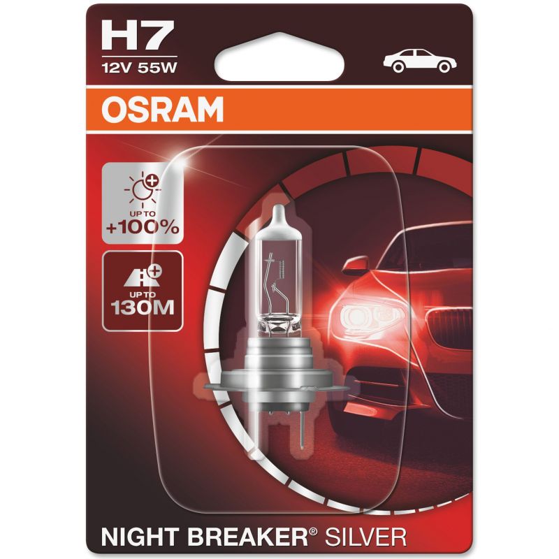 Autožárovka Osram Night Breaker Silver H7 12V 55W PX26d - blister 1ks