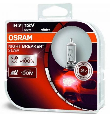 Autožárovky Osram Night Breaker Silver H7 12V 55W PX26d - plastový box 2ks | Filson Store