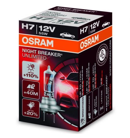 Autožárovka Osram Night Breaker Unlimited H7 12V 55W PX26d - krabička 1ks | Filson Store