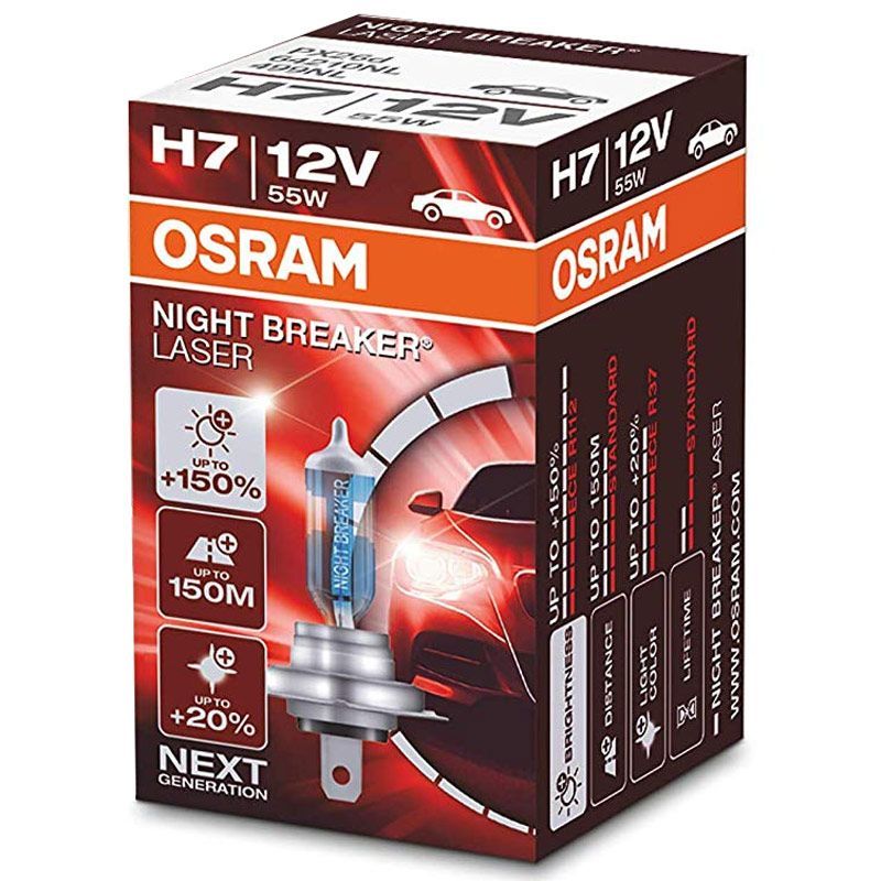 Autožárovka Osram Night Breaker Laser Next Generation H7 12V 55W PX26d - krabička 1ks | Filson Store