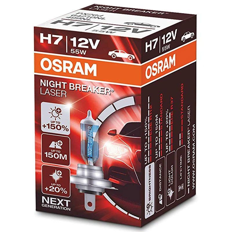 Autožárovka Osram Night Breaker Laser Next Generation H7 12V 55W PX26d - krabička 1ks