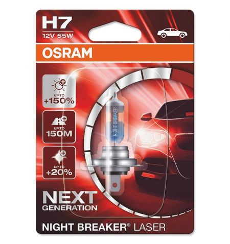 Autožárovka Osram Night Breaker Laser Next Generation H7 12V 55W PX26d - blister 1ks | Filson Store