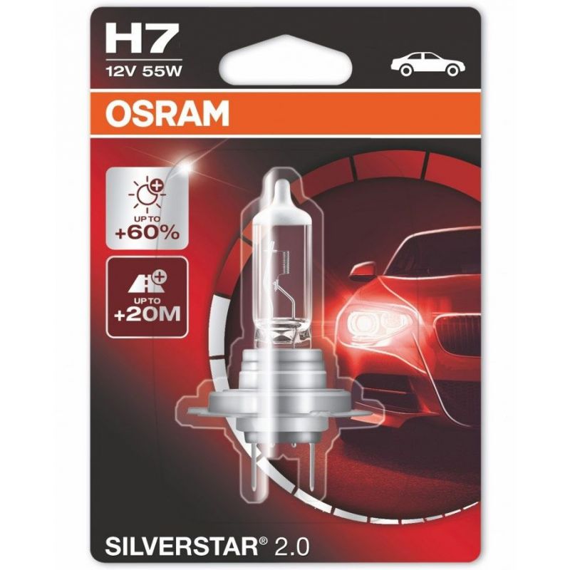 Autožárovka Osram Silverstar H7 12V 55W PX26d - blister 1ks