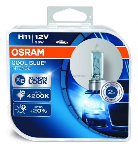 Autožárovky Osram Cool Blue Intense H11 12V 55W Pk22s - plastový box 2ks | Filson Store