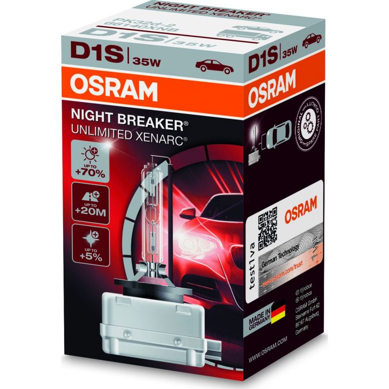 Autožárovka Osram Xenarc Night Breaker Unlimited D1S 85V 35W PK32d-2 - krabička 1ks
