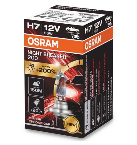 Autožárovka Osram Night Breaker 200% H7 12V 55W PX26d - krabička 1ks | Filson Store