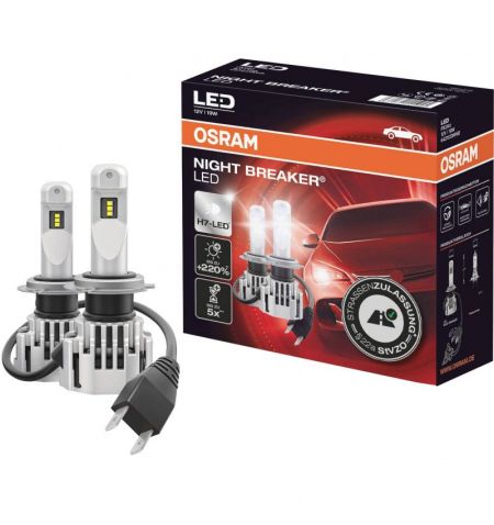 Autožárovky LED diodové Osram Night Breaker H7 12V 19W PX26d - krabička 2ks / schváleno pro ČR / EU homologace | Filson Store