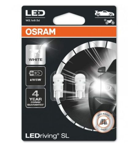 Autožárovka LED diodová Osram LEDriving SL W5W 12V 1W W2.1x9.5d - bílá / blister 2ks | Filson Store
