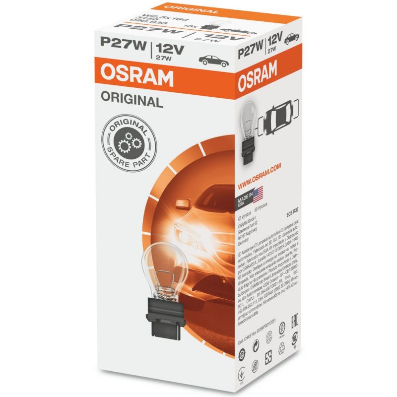 Autožárovka Osram Original P27W 12V 27W W2.5x16d - krabička 1ks