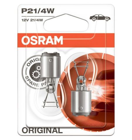 Autožárovka Osram Original P21/4W 12V 21/4W BAZ15d - blister 2ks | Filson Store