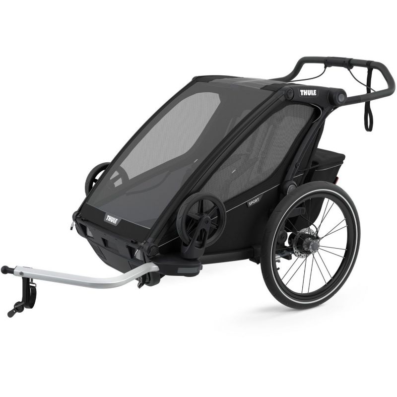 Multifunkční dětský sportovní vozík / kočárek pro běh a procházky pro 2 děti Thule Chariot Sport 2 - Midnight Black