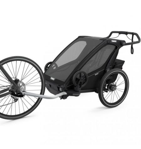 Multifunkční dětský sportovní vozík / kočárek pro běh a procházky pro 2 děti Thule Chariot Sport 2 - Midnight Black | Filson ...