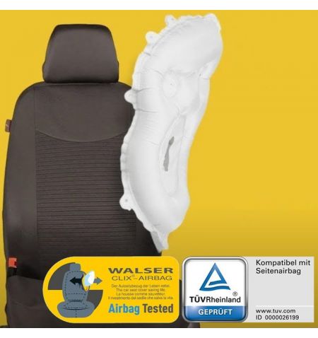 Autopotahy sedadel na celé vozidlo s bočními airbagy v sedadlech - Walser Flash sada 9 dílů - modré / černé | Filson Store
