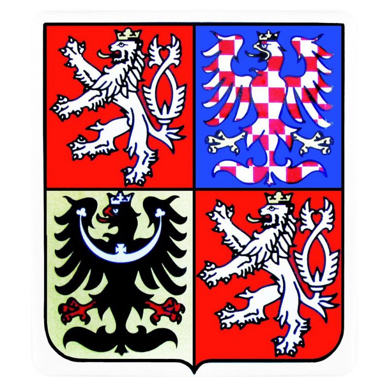 Samolepka poloplastická - znak Česká republika