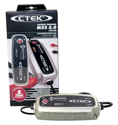 Nabíječka autobaterií řízená mikroprocesorem Pb/gel CTek 12V 5A - plně automatická / 8 fází nabíjení | Filson Store