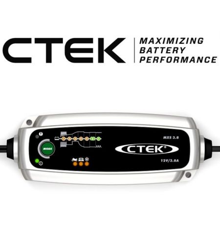 Nabíječka autobaterií řízená mikroprocesorem Pb/gel CTek 12V 3.8A - plně automatická / 7 fází nabíjení | Filson Store