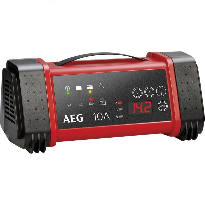 Nabíječka autobaterií řízená mikroprocesorem Pb/gel AEG 12/24V 10A - plně automatická / 9 fází nabíjení