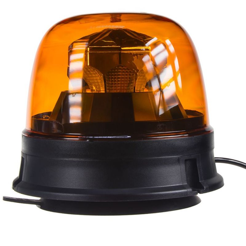 Maják LED diodový - oranžový / 12-24V / 10x 1.8W LED / magnetické uchycení / ECE R65 R10