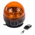 Maják LED diodový s vestavěným akumulátorem - oranžový / dálkové ovládání / 12x 3W LED / magnetické uchycení / ECE R65 | Fils...