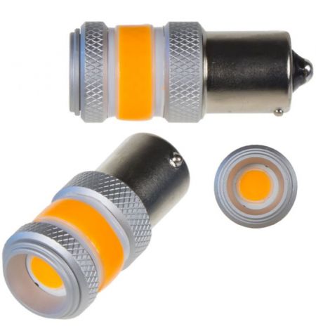 Žárovka LED diodová 9-60V / BAU15S / oranžová / COB Chip-on-Board 360 stupňů / 12W | Filson Store