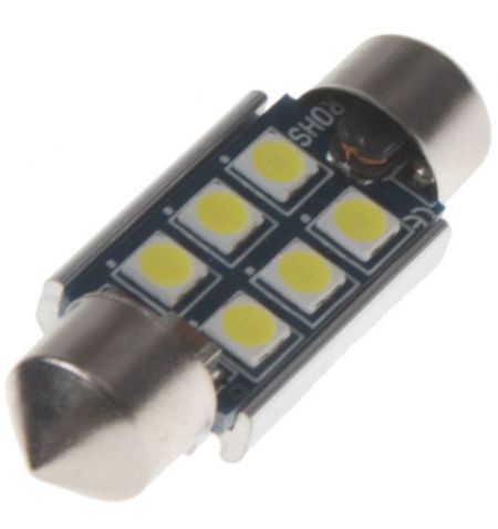 Žárovka LED diodová 12V / sufit 36mm / bílá / 6x LED 3030SMD | Filson Store