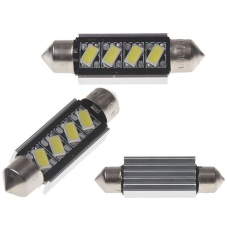 Žárovka LED diodová 12V / sufit 42mm / bílá / 4x LED 5630SMD | Filson Store