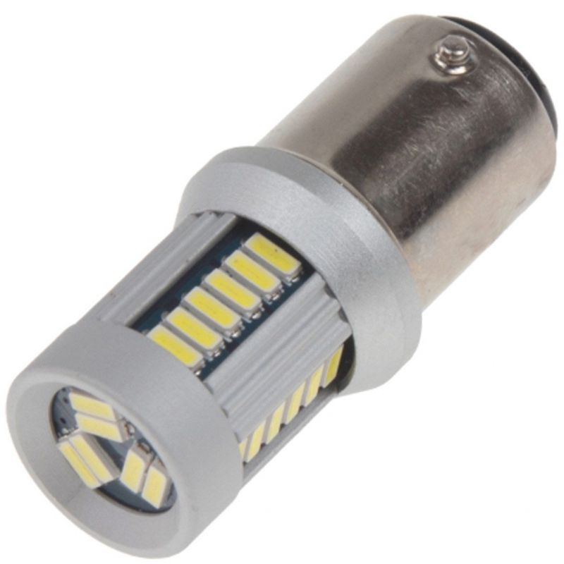 Žárovka LED diodová 12-24V / BAZ15d dvouvlákno 21/4W / bílá / 30x LED 4014SMD