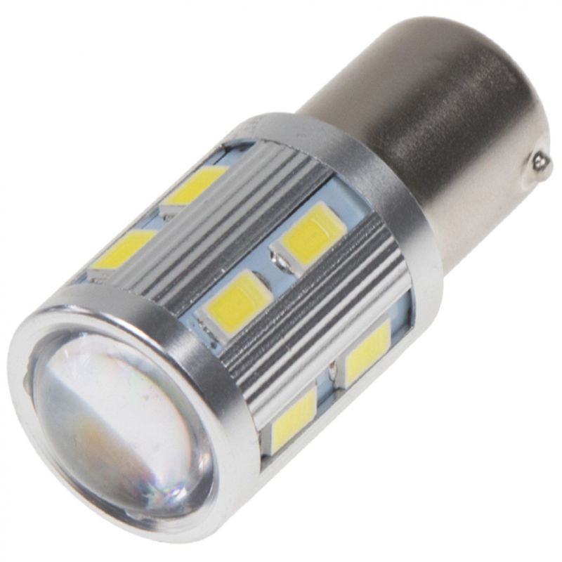 Žárovka LED diodová 12-24V / BA15S / bílá / 12x LED SMD Samsung / 3W Osram