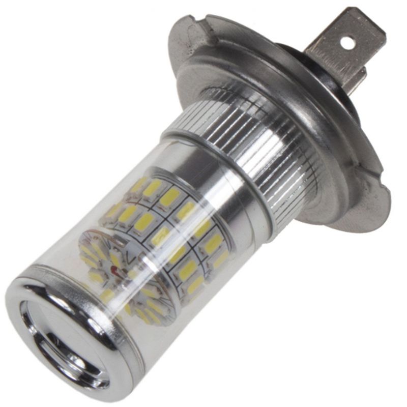 Žárovka LED diodová 12-24V / H7 / bílá / Turbo 48W