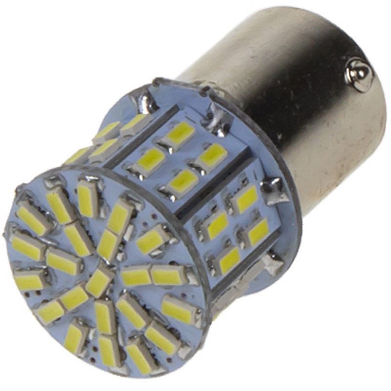 Žárovka LED diodová 12V / BA15S / bílá / 50x LED 3014SMD