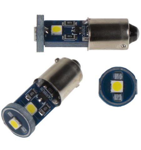 Žárovka LED diodová 12V / BA9S / bílá / 3x LED 3030SMD | Filson Store