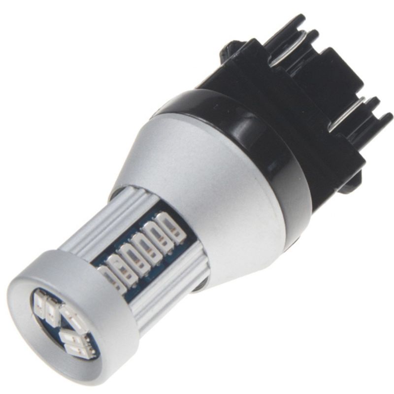 Žárovka LED diodová 12-24V / T20 3157 / červená / 30x LED 4014SMD