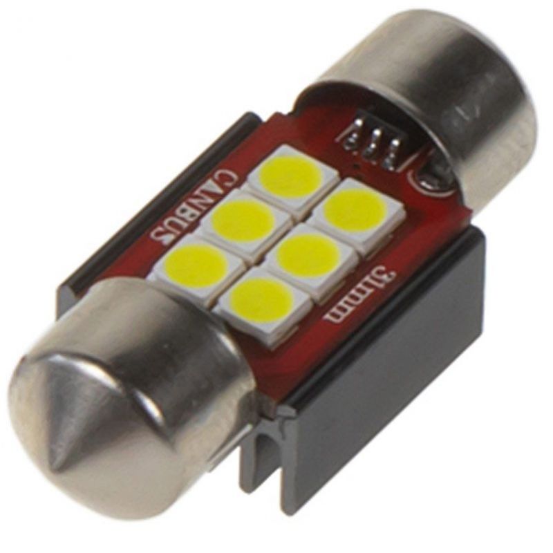 Žárovka LED diodová 12-24V / sufit 31mm / bílá / 6x LED 2835SMD