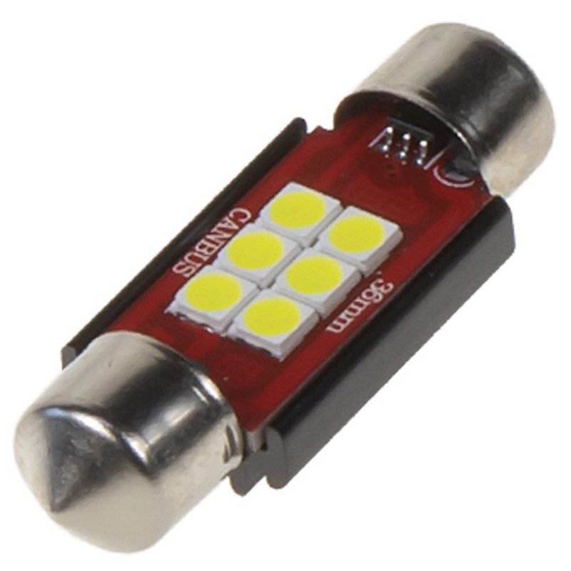 Žárovka LED diodová 12-24V / sufit 36mm / bílá / 6x LED 2835SMD