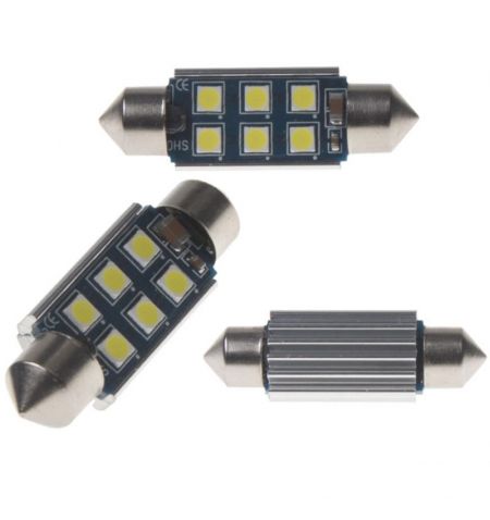 Žárovka LED diodová 12V / sufit 39mm / bílá / 6x LED 3030SMD | Filson Store