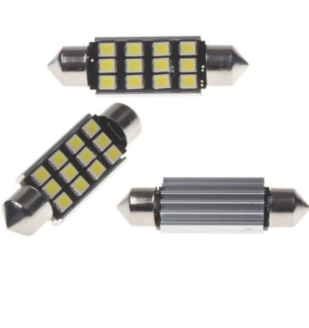 Žárovka LED diodová 12V / sufit 42mm / bílá / 12x LED 2835SMD | Filson Store