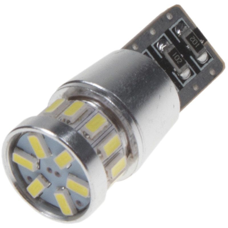 Žárovka LED diodová 12V / T10 / bílá / 18x 3014SMD LED