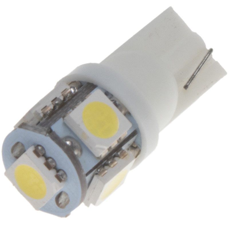 Žárovka LED diodová 12V / T10 / bílá / 5X 3SMD LED