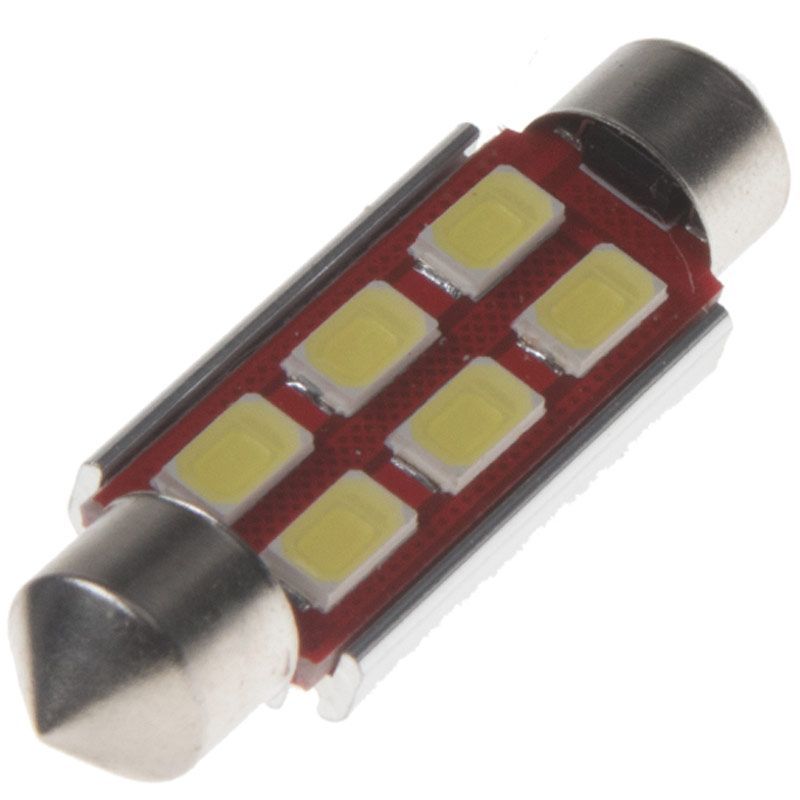 Žárovka LED diodová 24V / sufit 42mm / bílá / 6x 5730SMD LED