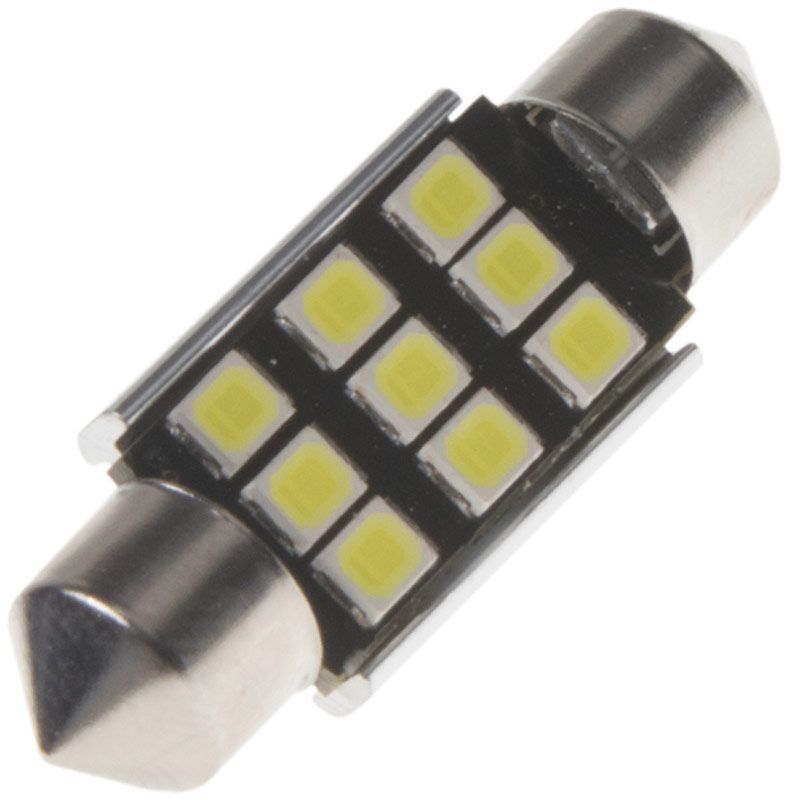 Žárovka LED diodová 12V / sufit 36mm / bílá / 9x 2835SMD LED